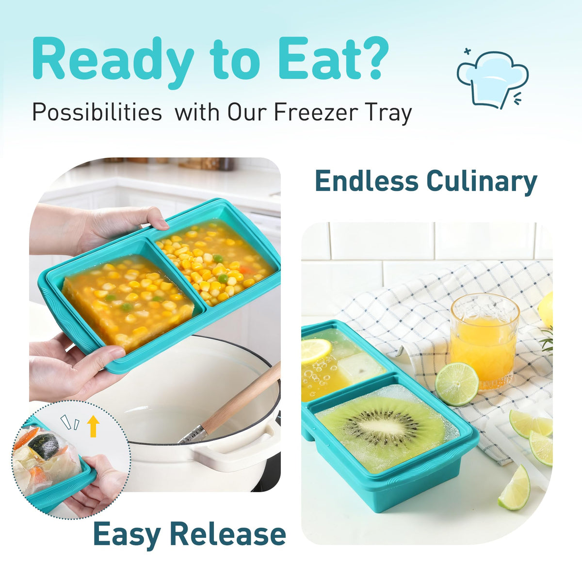 Socisen leak-proof silicone lid seals each compartment for odor control.