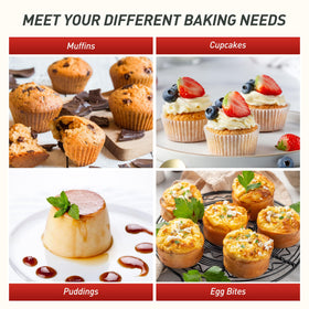 Socisen multi-use silicone molds support cupcakes, cookies, and more