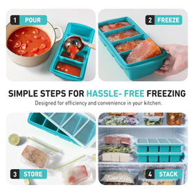 Socisen anti-slip handles help lift and stack trays securely
