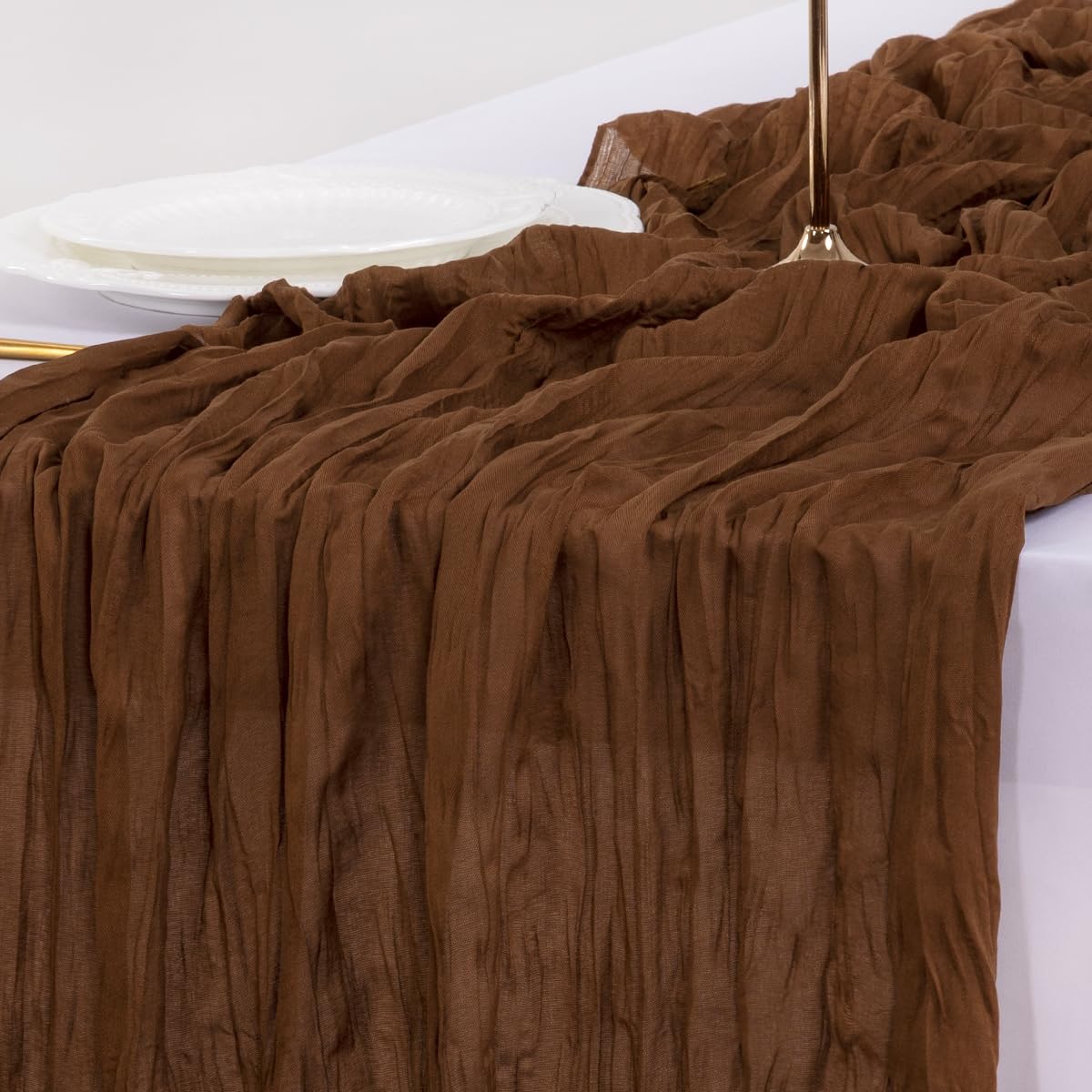 Socomi table runner is machine washable in a laundry bag for easy care