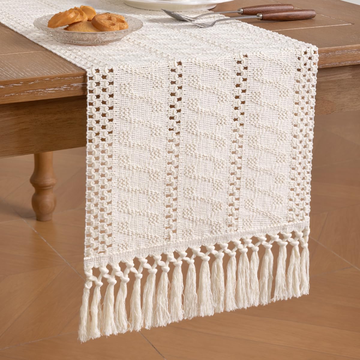 Socomi 12x48 inch runner fits standard coffee tables and surfaces.