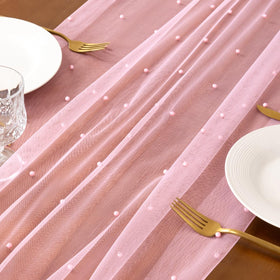 Socomi 10ft gauze runner offers versatile decor for home gatherings and seasonal events.