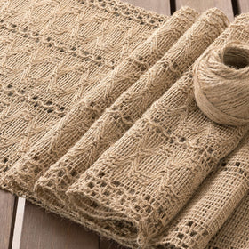 Socomi macrame edges close-up emphasizes handmade fringe and boho vibe.