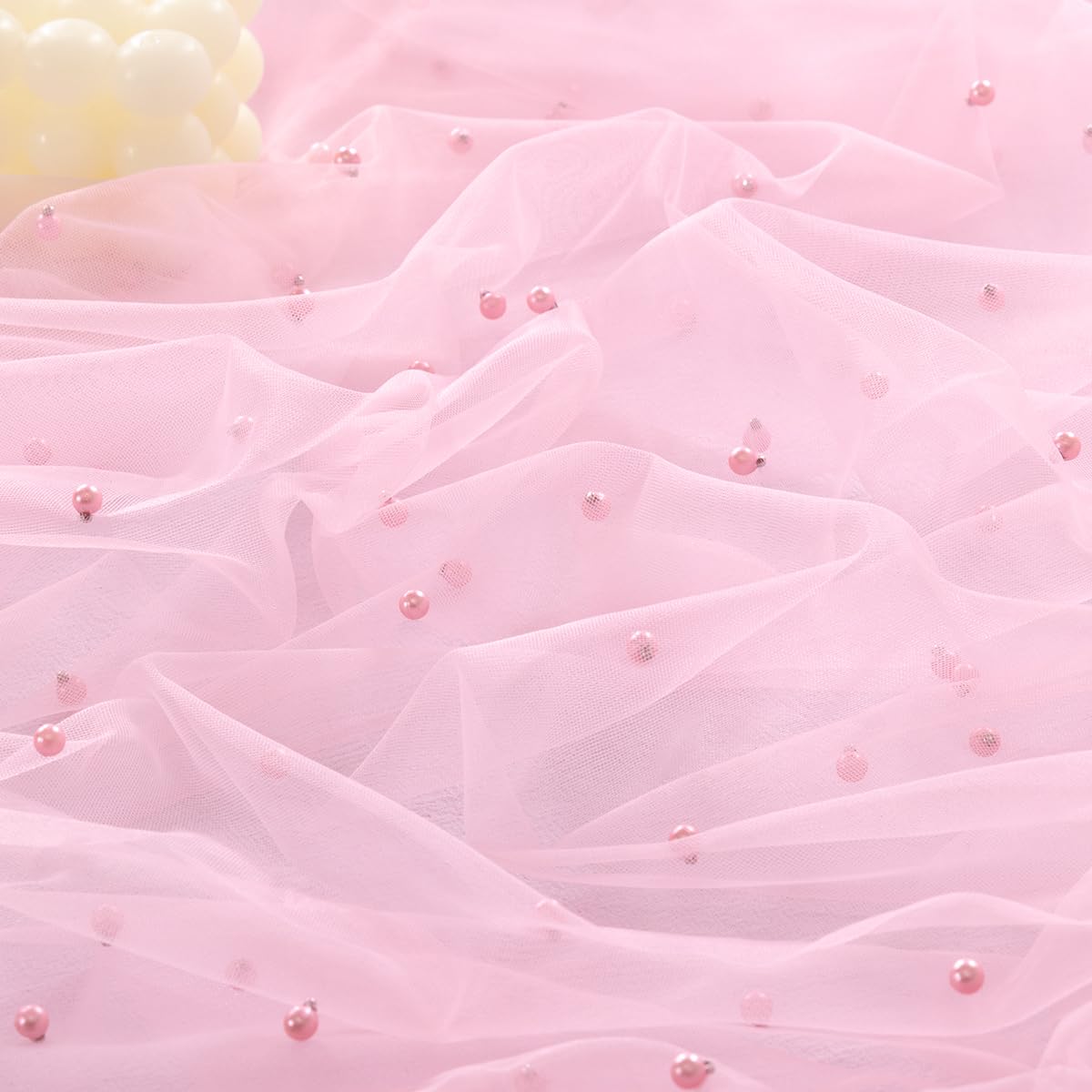 Socomi wedding centerpiece runner in pink ideal for baby showers and formal dinners.