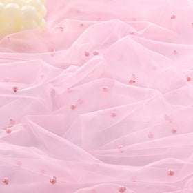 Socomi wedding centerpiece runner in pink ideal for baby showers and formal dinners.