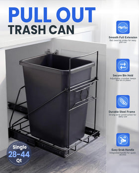 SOCONT hidden storage keeps trash out of sight while remaining easy to access.