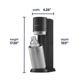 SodaStream 1L BPA-free reusable bottle highlights dishwasher safe convenience