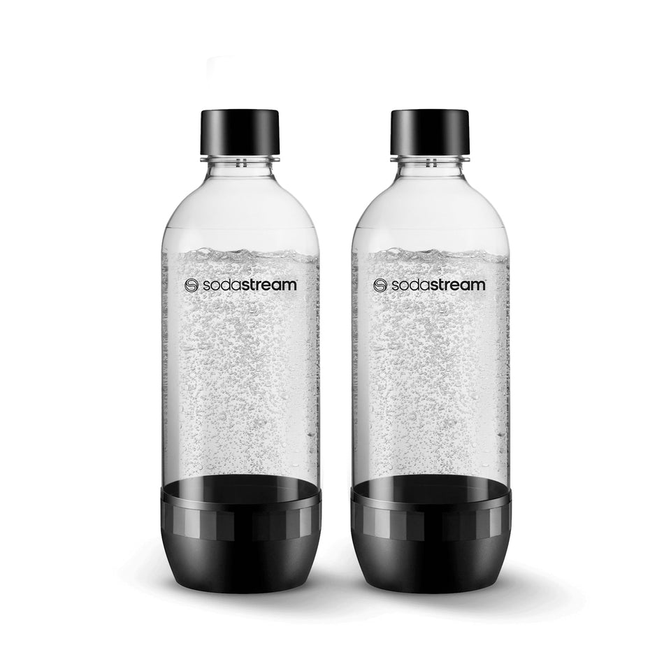 SodaStream 1L Classic DWS bottle black twinpack ready for carbonated drinks