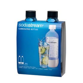 SodaStream 1L bottle cap close-up showing hermetic seal preserves carbonation