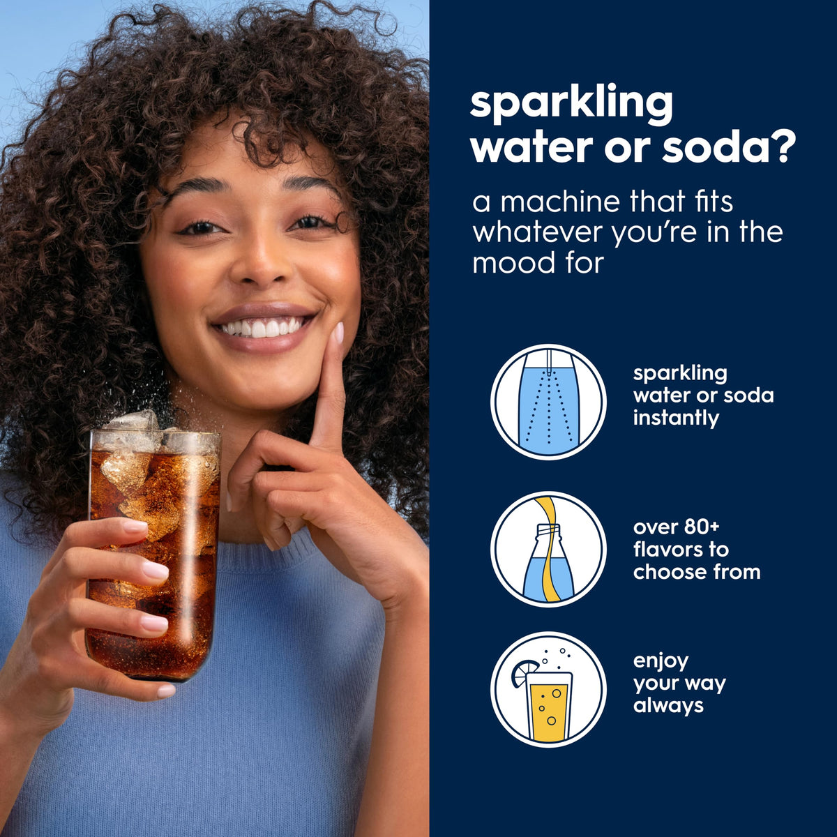 SodaStream 1L glass bottle shows premium reusable option