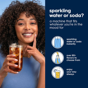 SodaStream 1L glass bottle shows premium reusable option