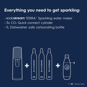 SodaStream 60L CO2 cylinder pack for extended sparkling sessions.