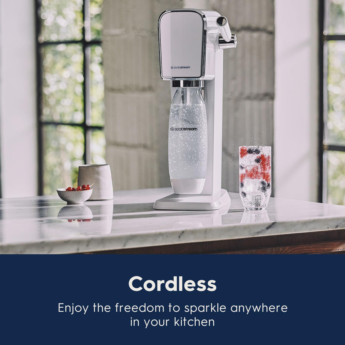 SodaStream ART CO2 cylinder powers eco-friendly carbonation