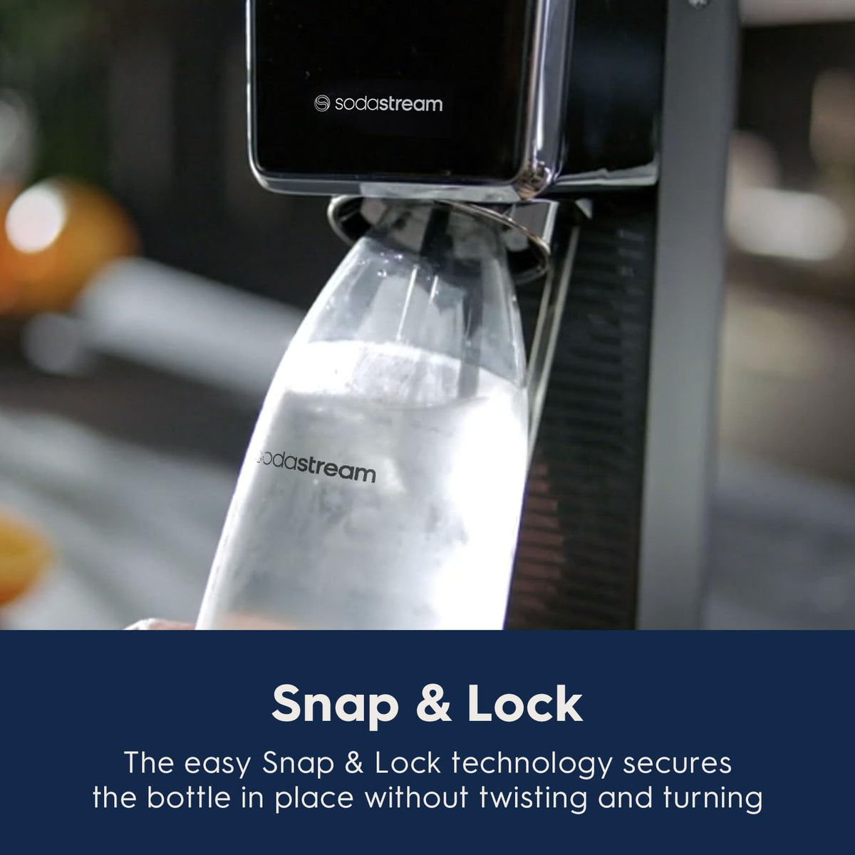 SodaStream ART lever carbonation shown for effortless fizz