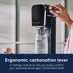 SodaStream ART matte black finish brings modern elegance to the counter