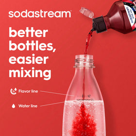 Sodastream bottle dishwasher-safe design simplifies cleaning and reuse.
