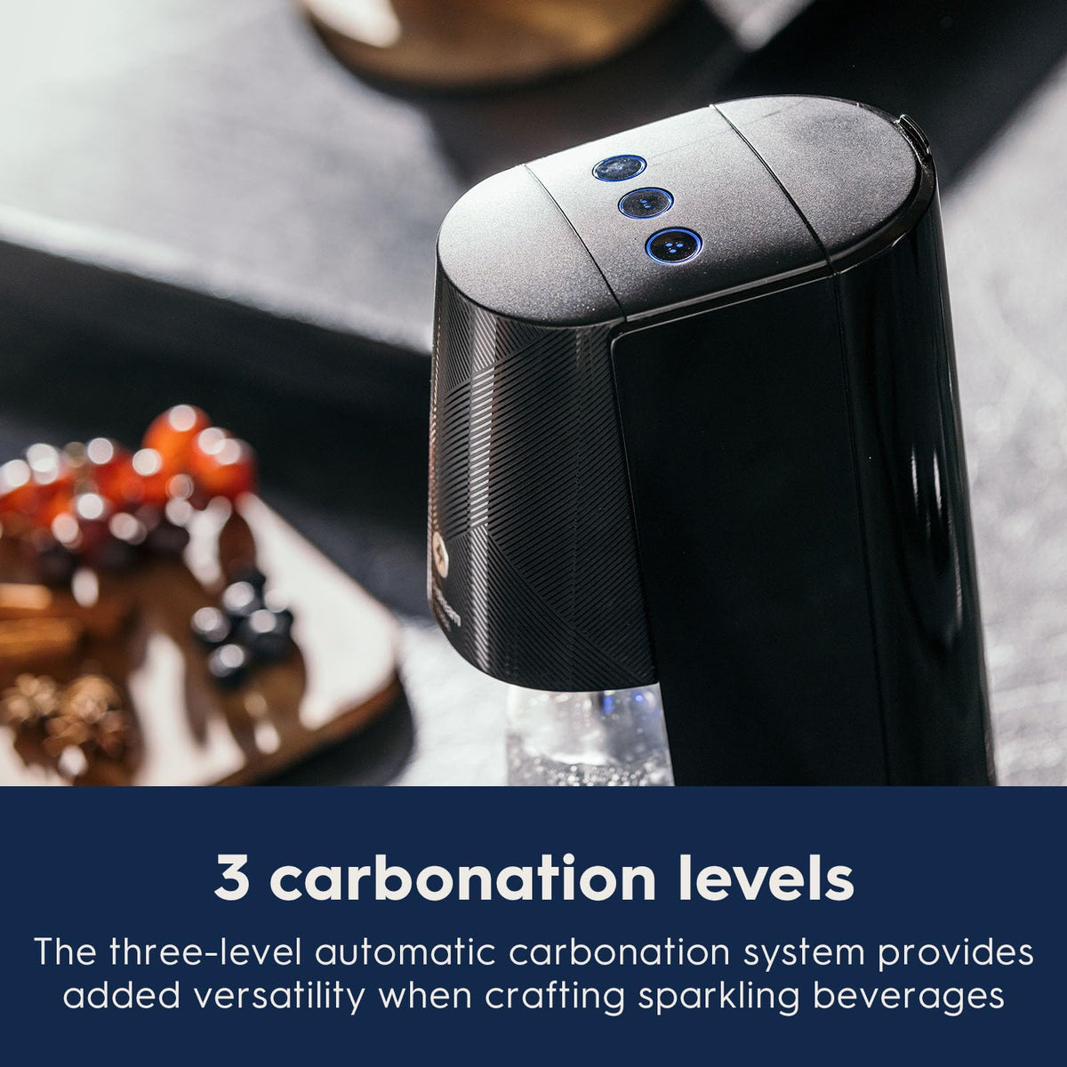 Sodastream E-TERRA Bubly flavor drops for customizable refreshments.