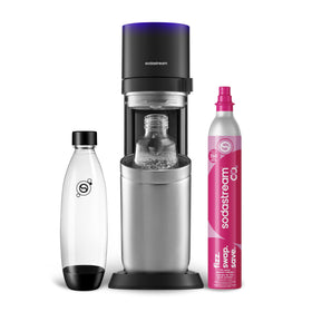 SodaStream E-Duo black sparkling water maker front view for quick hydration