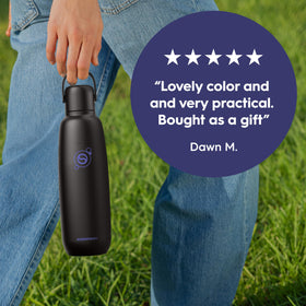 SodaStream Fizz & Go Cool bottle black eco-friendly reusable hydration.