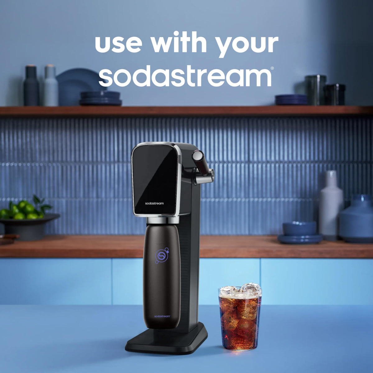 SodaStream Fizz & Go Cool bottle black compatible with Terra and Art.