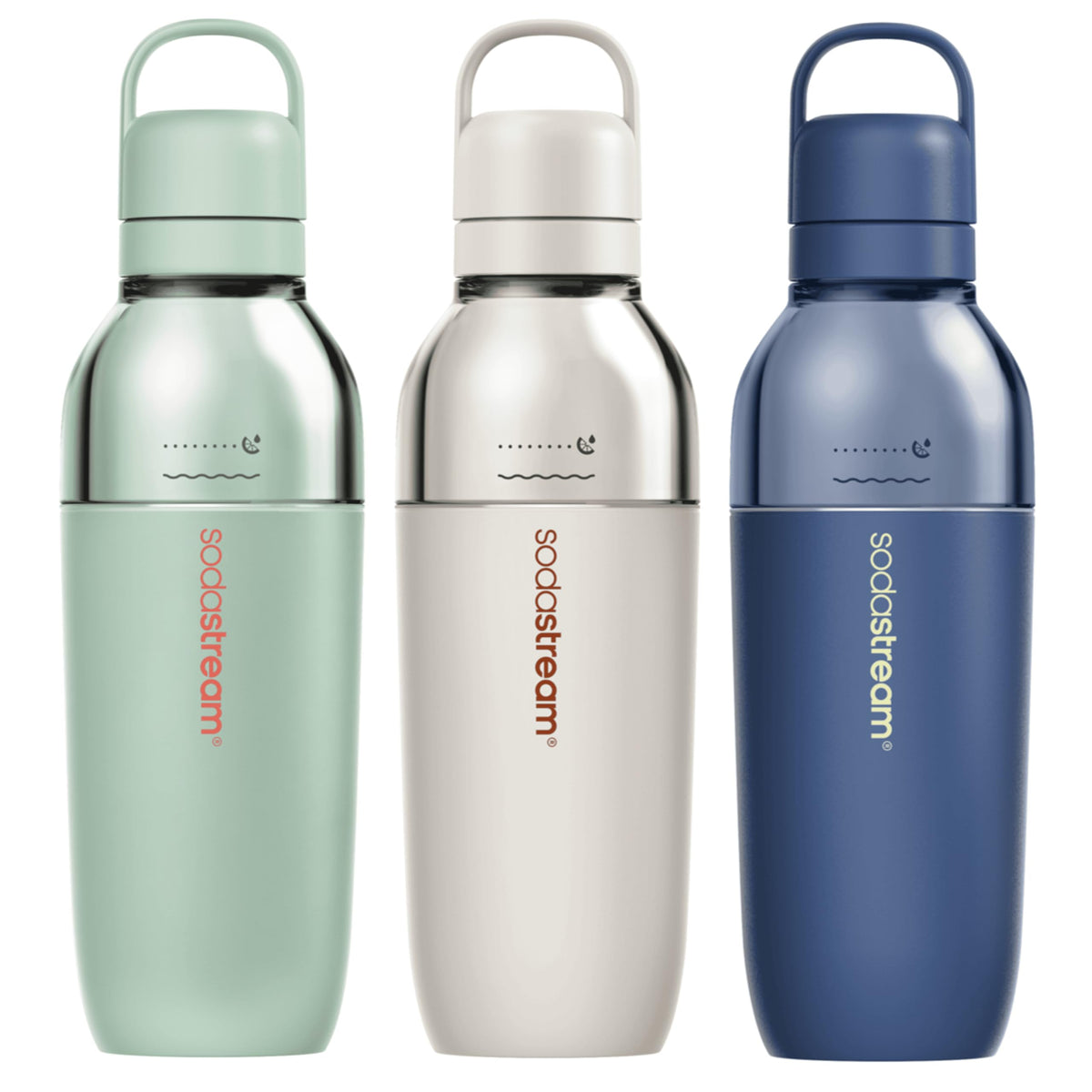 SodaStream Fizz & Go Easy Mix mint bottle carry handle for easy transport
