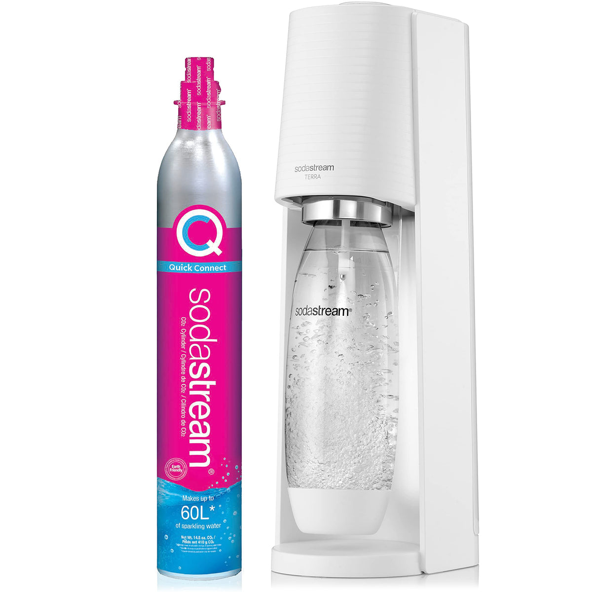 SodaStream Terra CO2 cylinders included in the bundle