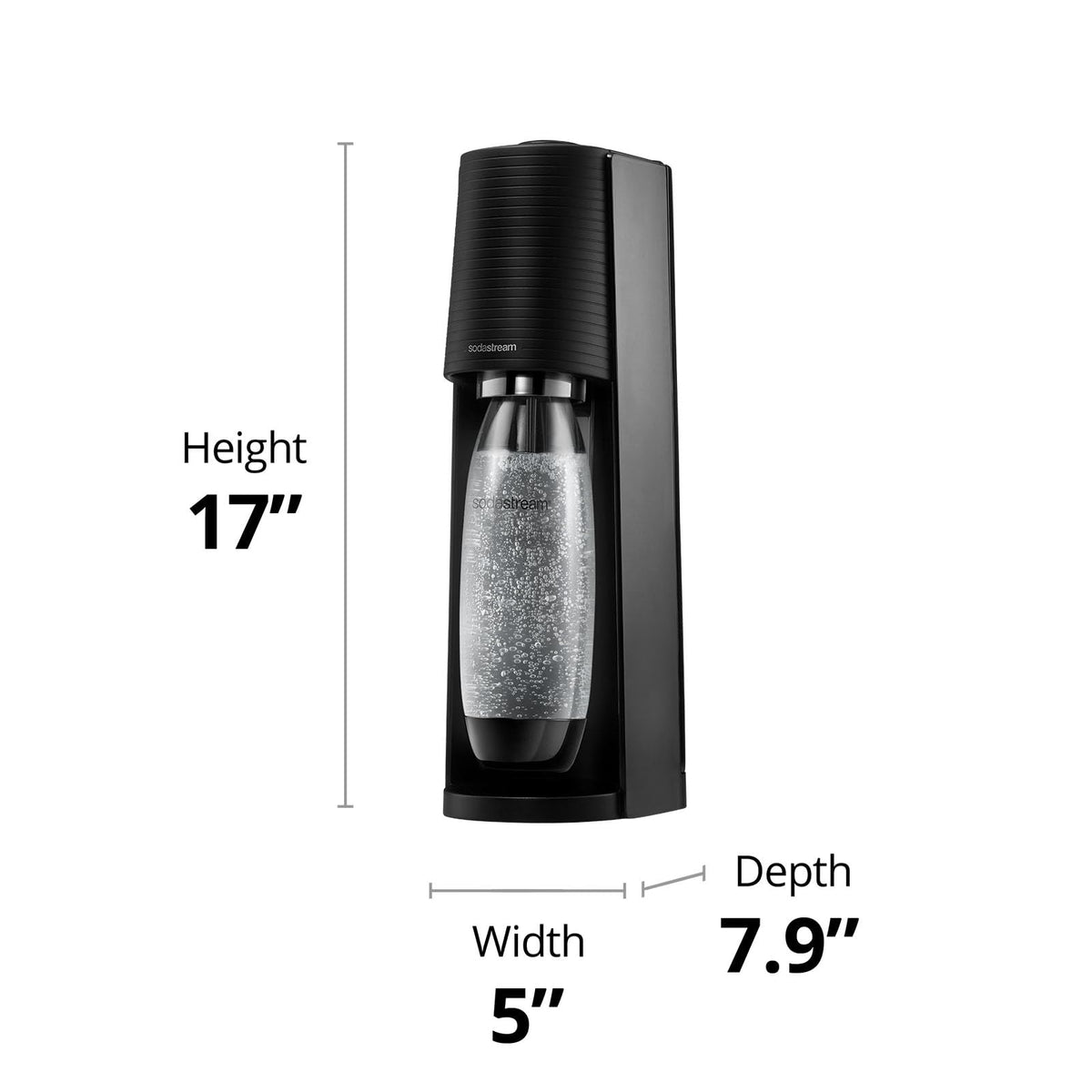 Sodastream Terra easy carbonation with quick snap lock bottle