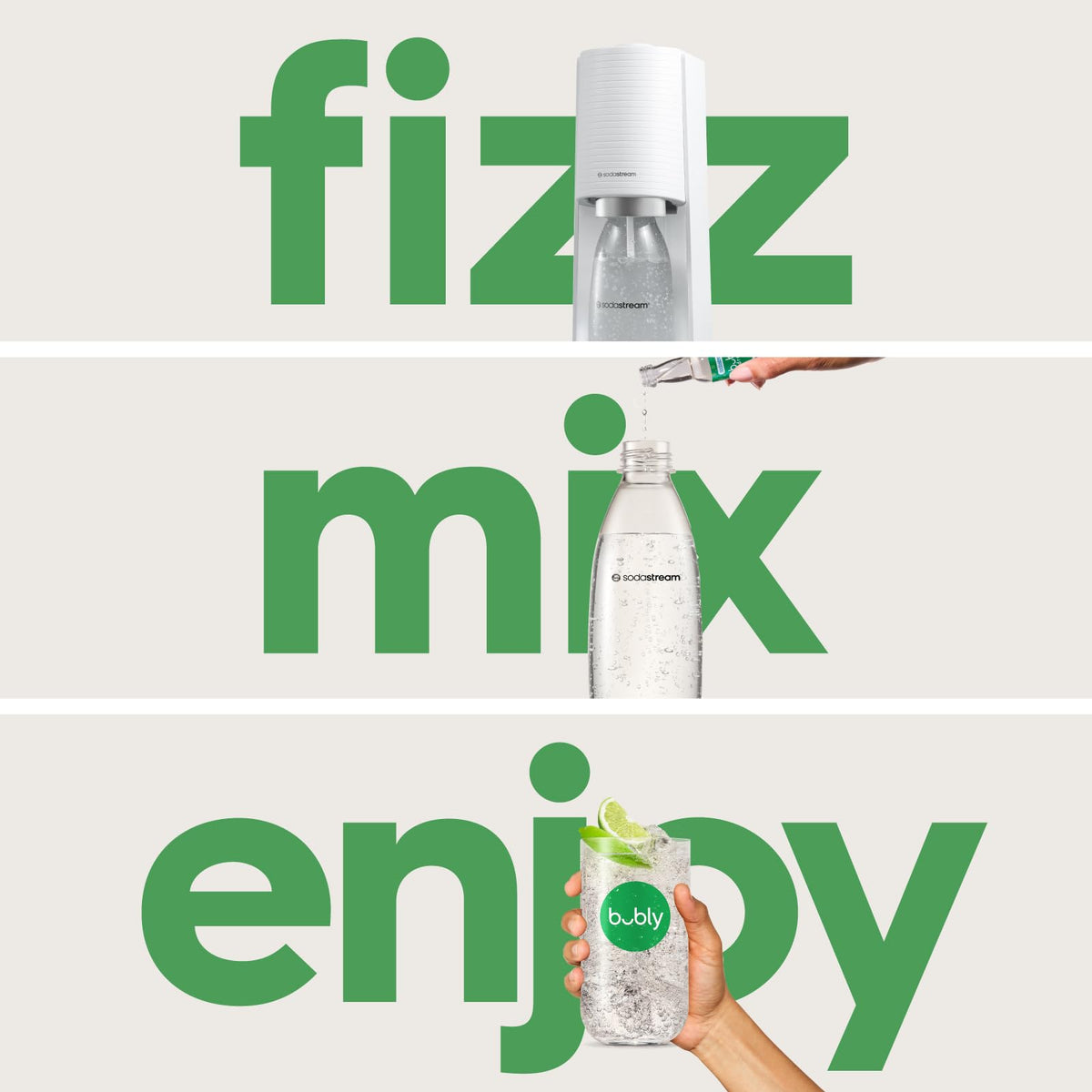 SodaStream Terra Quick Connect technology enabling easy CO2 swap