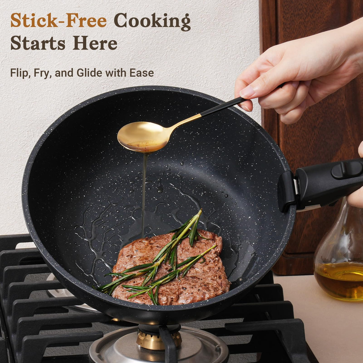 SODAY pots and pans are induction compatible for versatile heating on modern stoves.