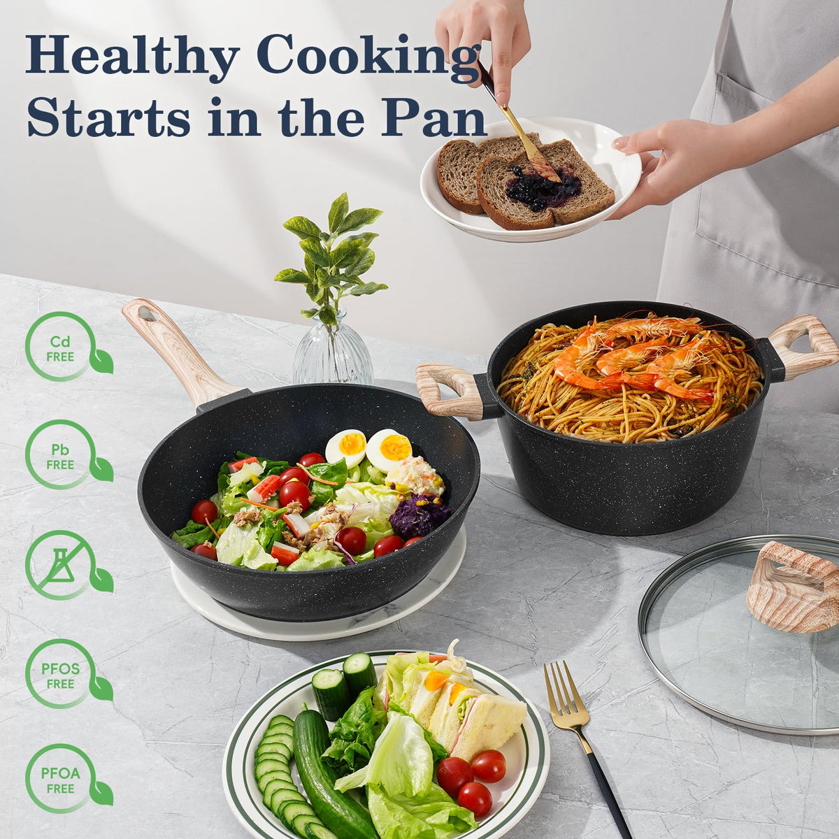 SODAY sauté pan shows even heating and easy release.