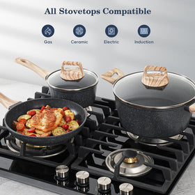 SODAY tempered glass lids sealing in moisture and flavor.