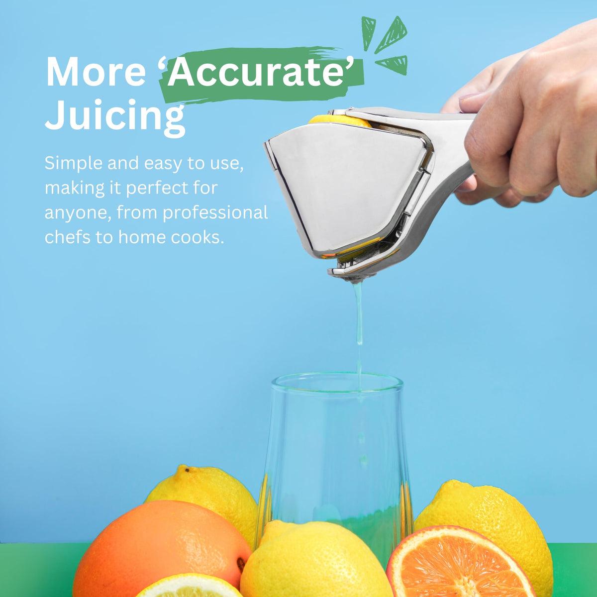Sofkumo ergonomic grip lemon squeezer handle offers comfortable control during use