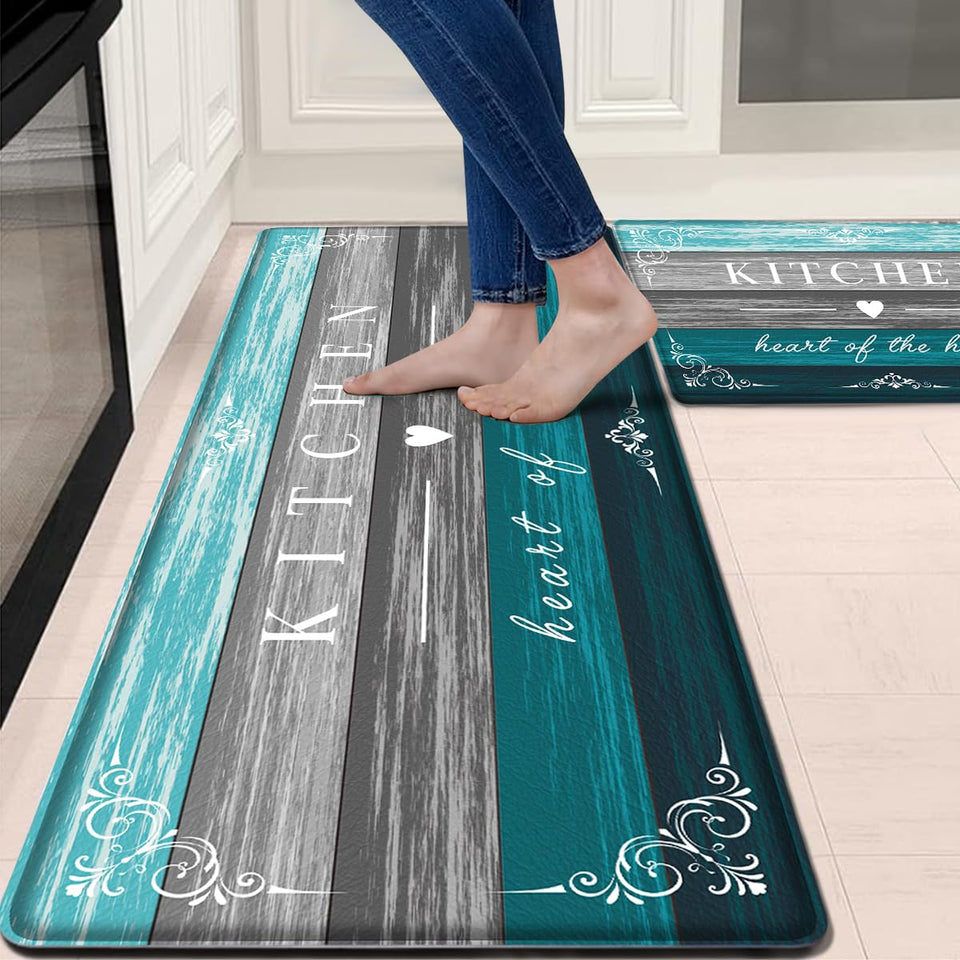 Sofort farmhouse anti-fatigue kitchen mat 17x29 supports tired feet while cooking.
