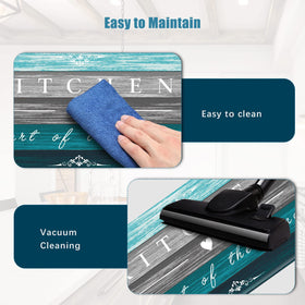 Sofort honeycomb design mat helps grip on clean floors.