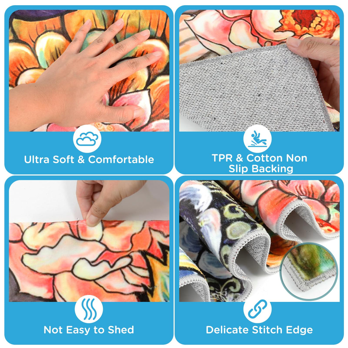 Sofort kitchen mats colorfully designed for entryways and hallways