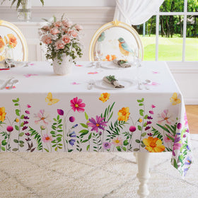 Softalker durable polyester tablecloth offers wrinkle-free long-lasting coverage