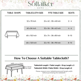 Softalker Easter tablecloth outdoor picnic setup with family.