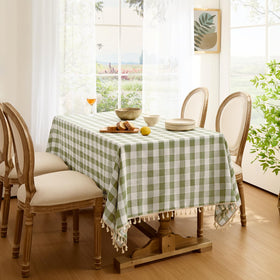 Softalker fade-resistant tassel fringe adds rustic charm to a table