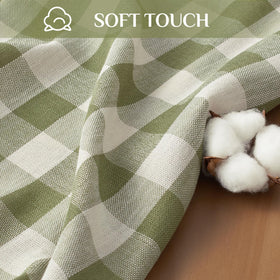 Softalker linen-cotton blend provides wrinkle resistance and soft drape.