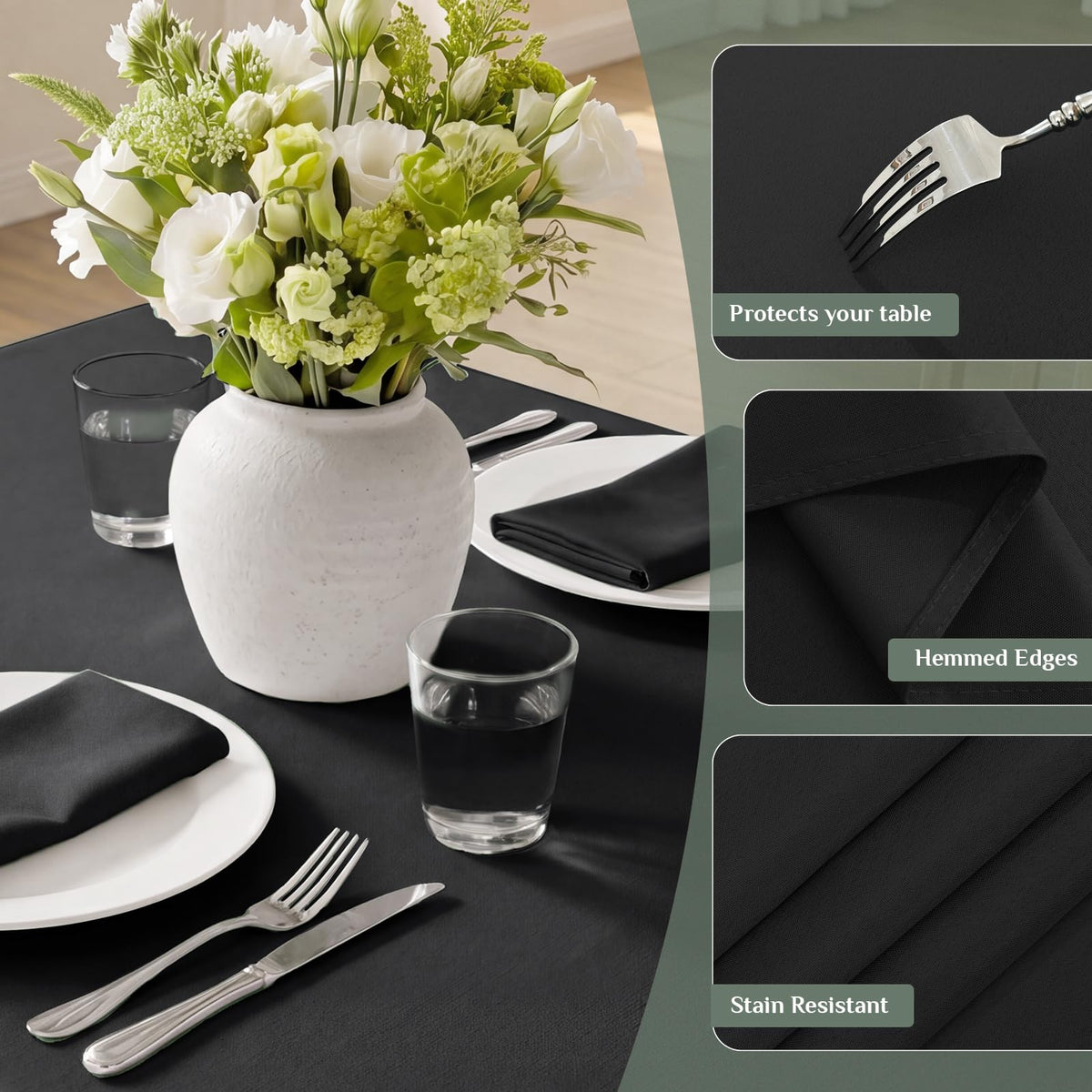 Softalker Rectangle Tablecloth outdoor use suitable for patio picnics and barbecues.