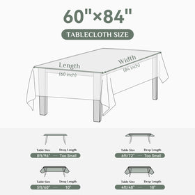 Softalker Rectangle Tablecloth stain-resistant fabric keeps tables cleaner during meals.