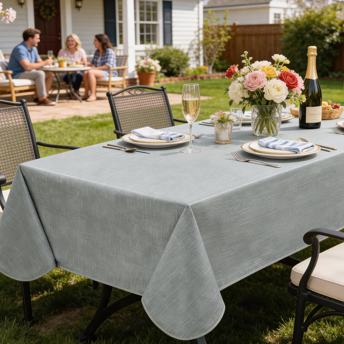 Softalker 54x78 inch cloth drapes beyond table edges for a polished look