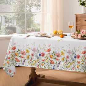 Softalker tablecloth waterproof and stain resistant for al fresco meals.