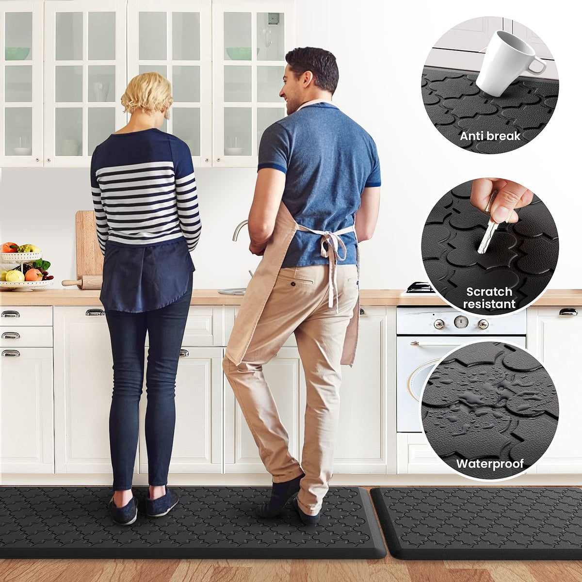 SoftDuo embossed surface texture adds grip for confident footing.
