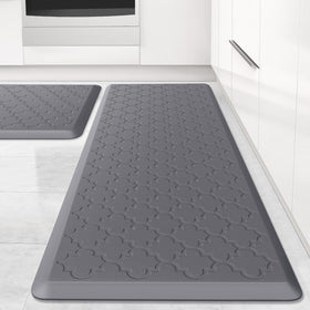 SoftDuo kitchen mat set with two cushioned pads for long cooking sessions