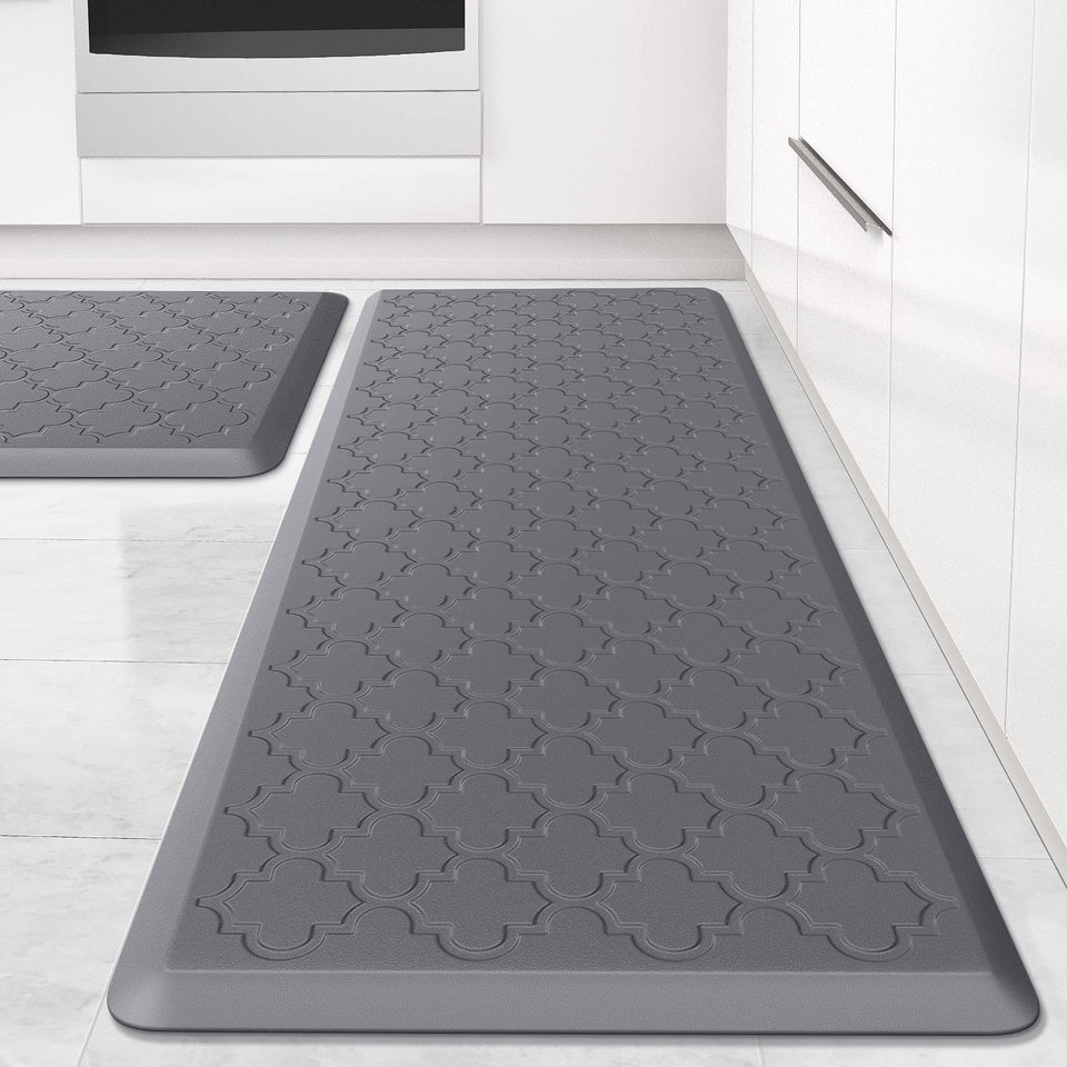 SoftDuo kitchen mat set with two cushioned pads for long cooking sessions