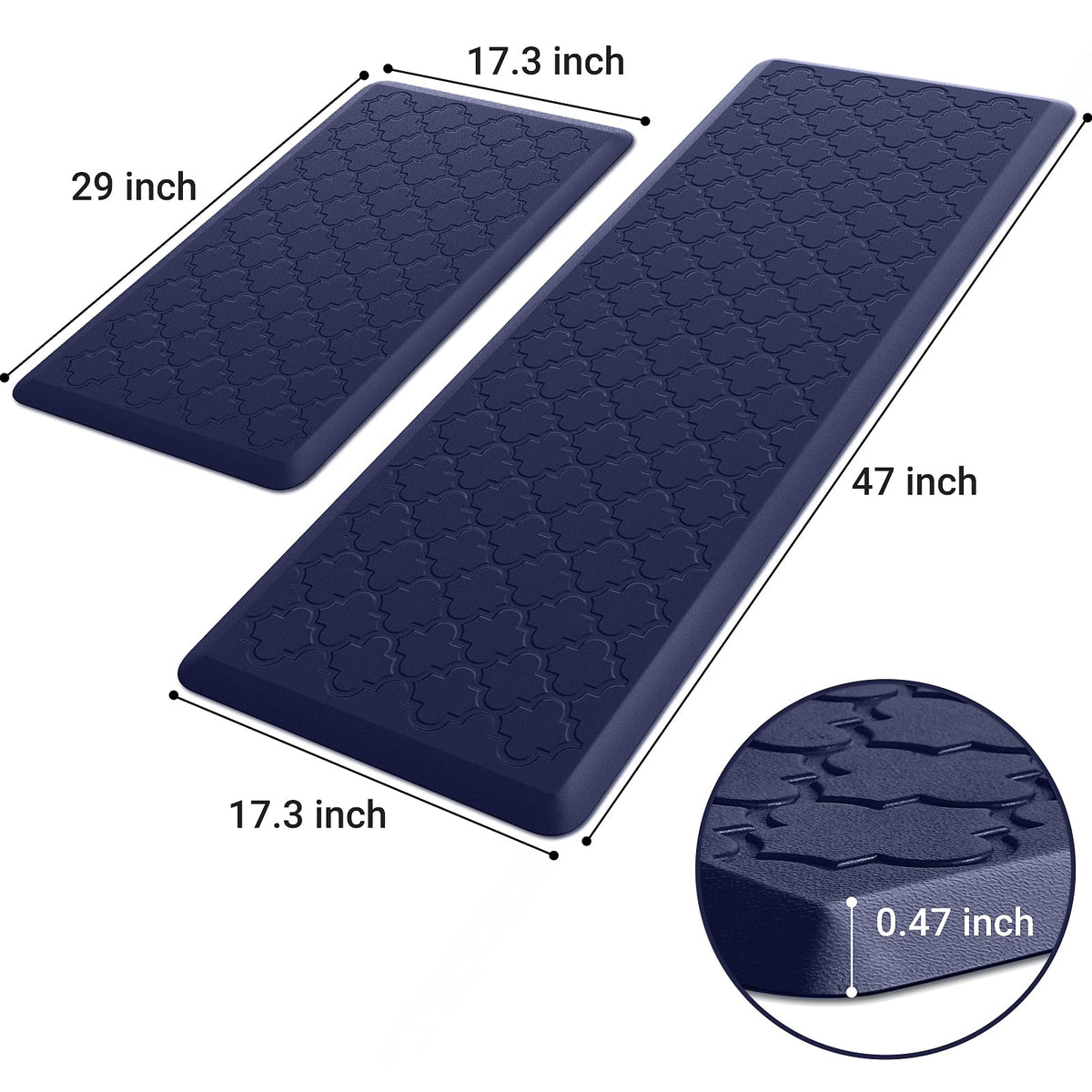 SoftDuo kitchen mat anti-fatigue foam delivers ergonomic support while standing
