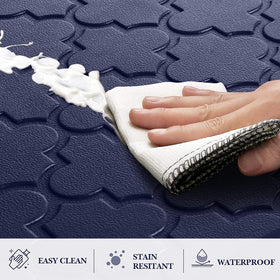SoftDuo beveled-edge mat stays put and reduces slipping