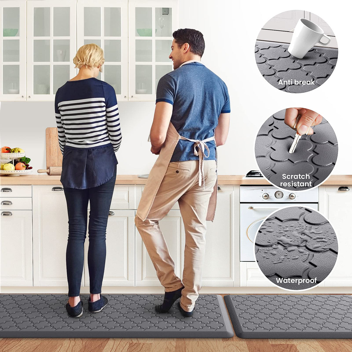 SoftDuo versatile standing pad suitable for kitchen, laundry, and office