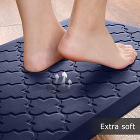 SoftDuo water-resistant texture mat cleans easily after spills